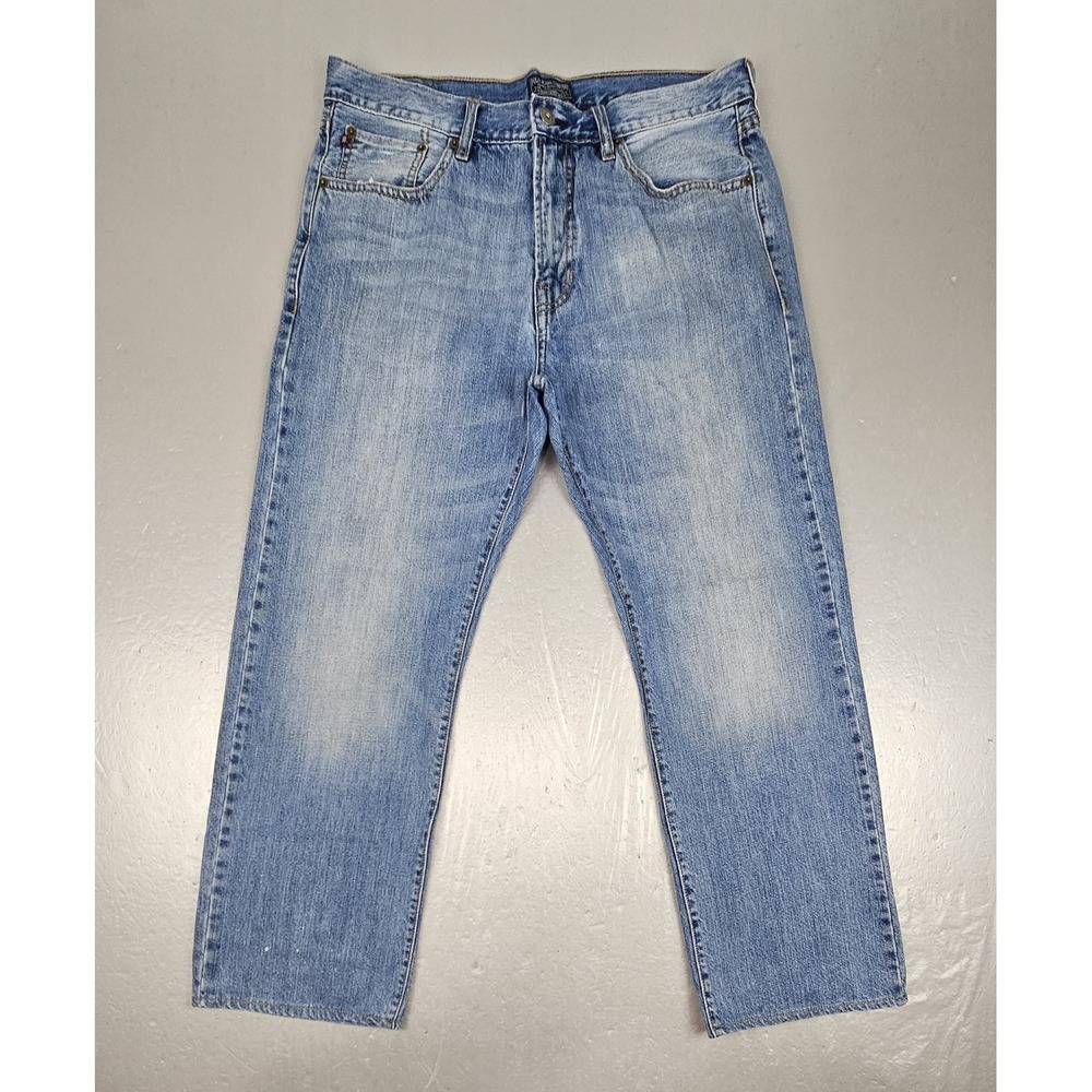 VTG Polo Jeans Co Ralph Lauren Mens 34x30 fits (34x28) Straight Leg Blue Denim